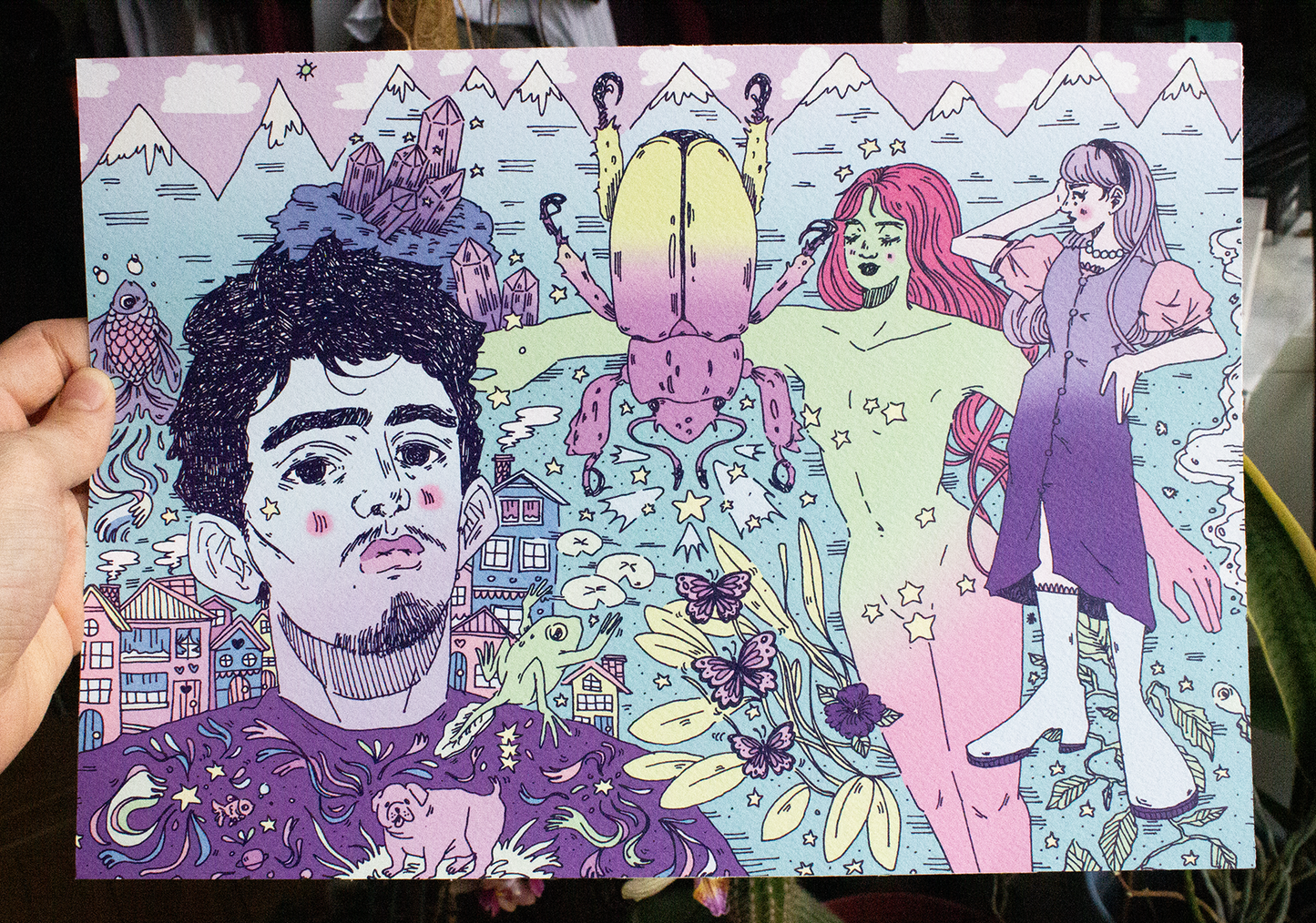 Print Horizontal - Magic Beetle Mountains