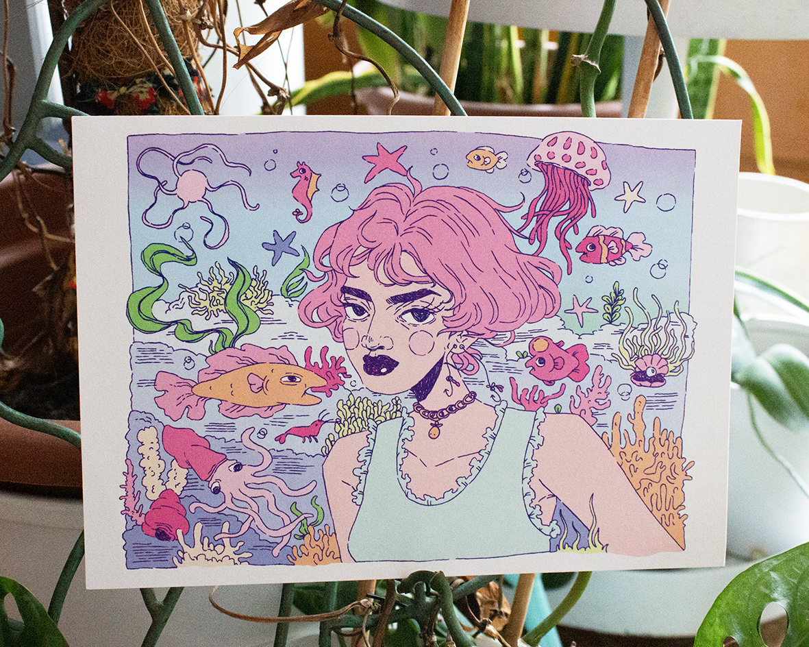 Print Horizontal - Aqua Nao