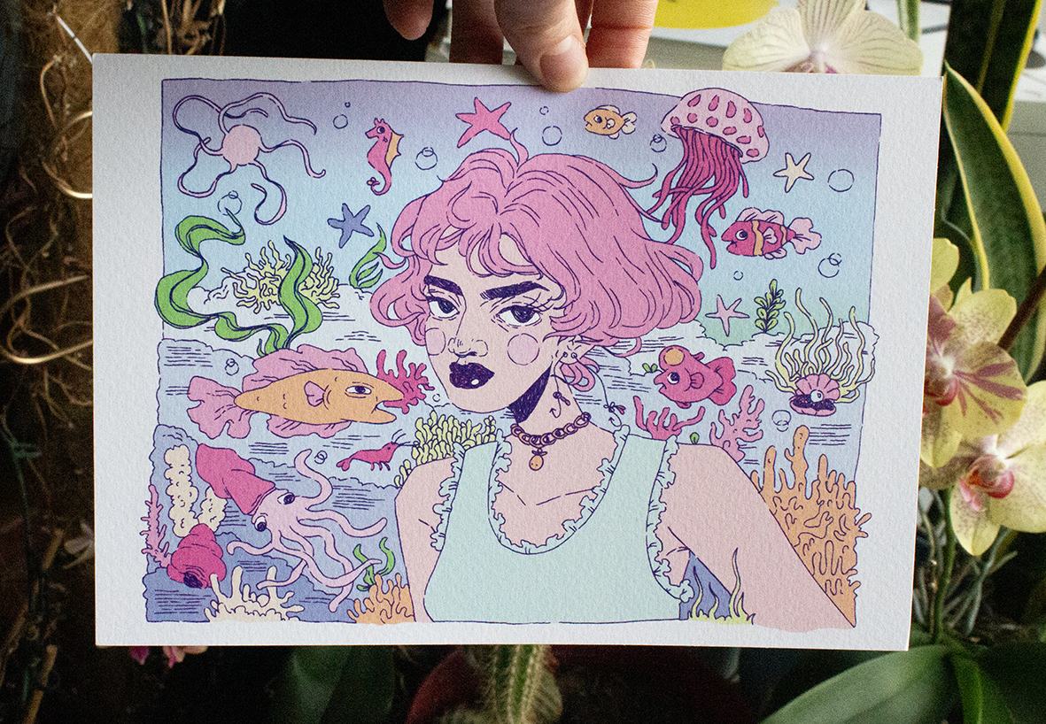 Print Horizontal - Aqua Nao