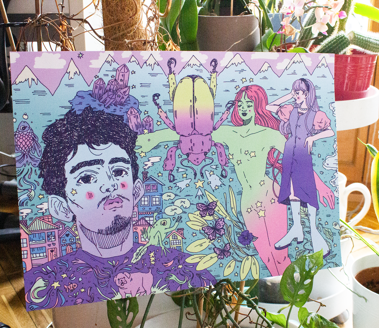 Print Horizontal - Magic Beetle Mountains