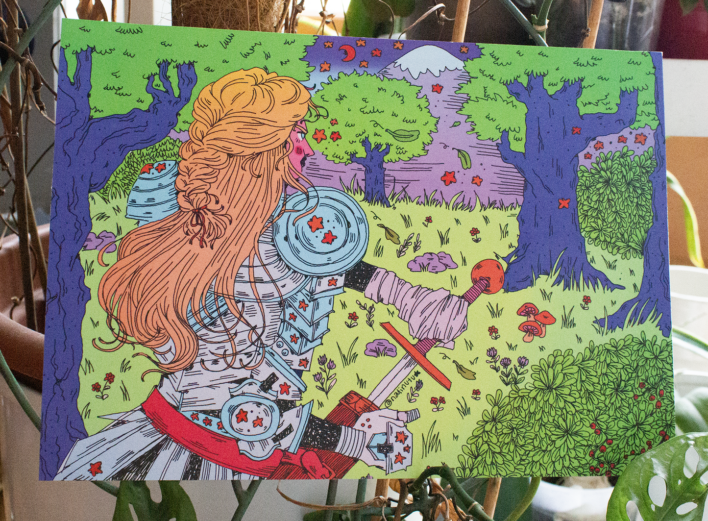 Print Horizontal - Knight in the Forest