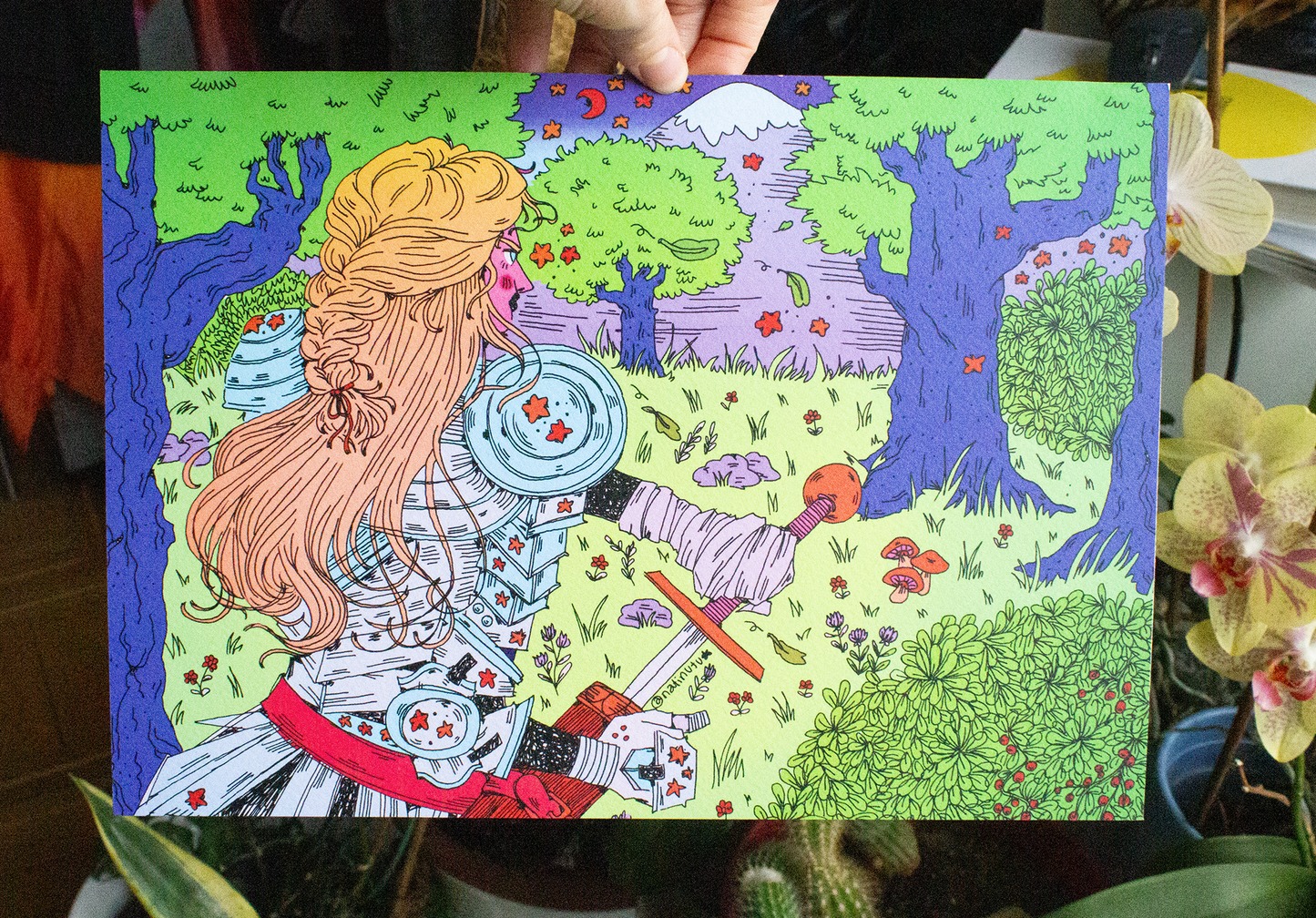 Print Horizontal - Knight in the Forest