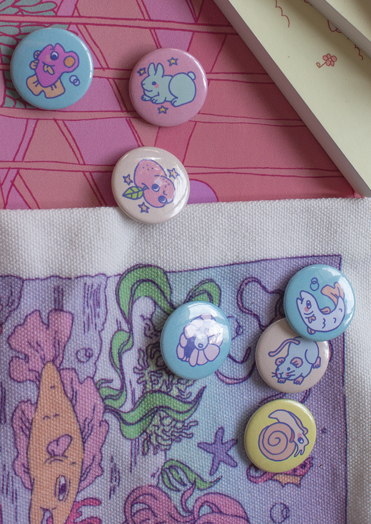 Badge - Small cute drawings