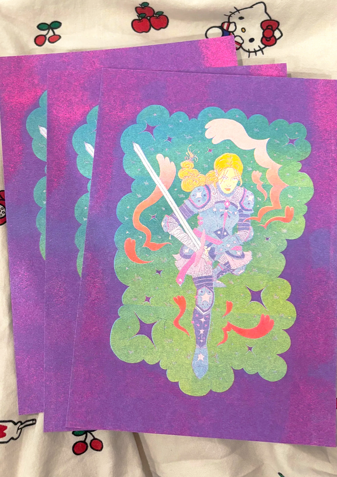 Print Riso A5 - Knight lady✨🗡️
