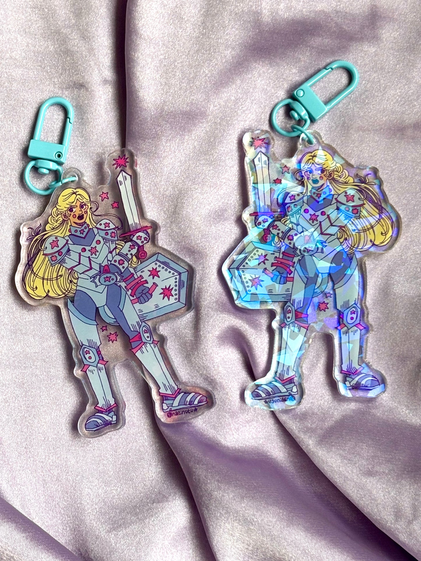 Keychain - Knight Lady