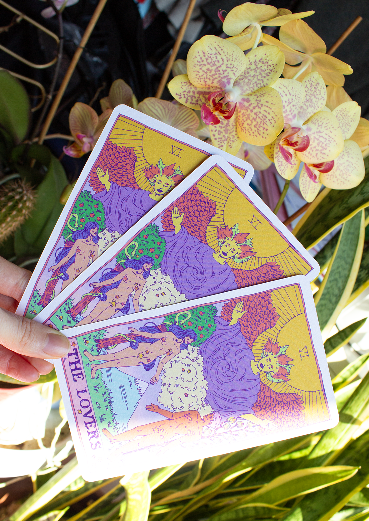 Mini Print - Tarot Card The Lovers