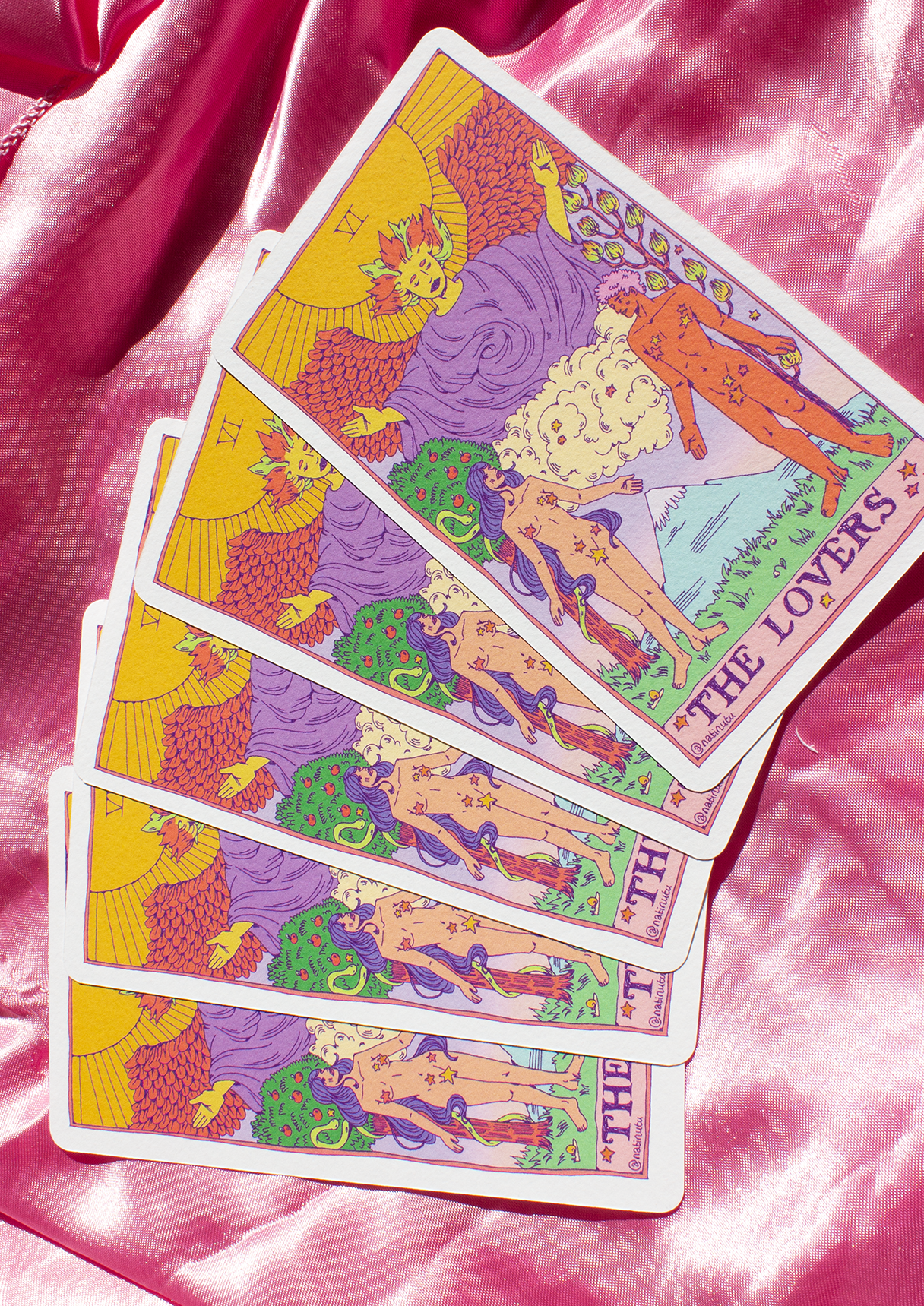 Mini Print - Tarot Card The Lovers
