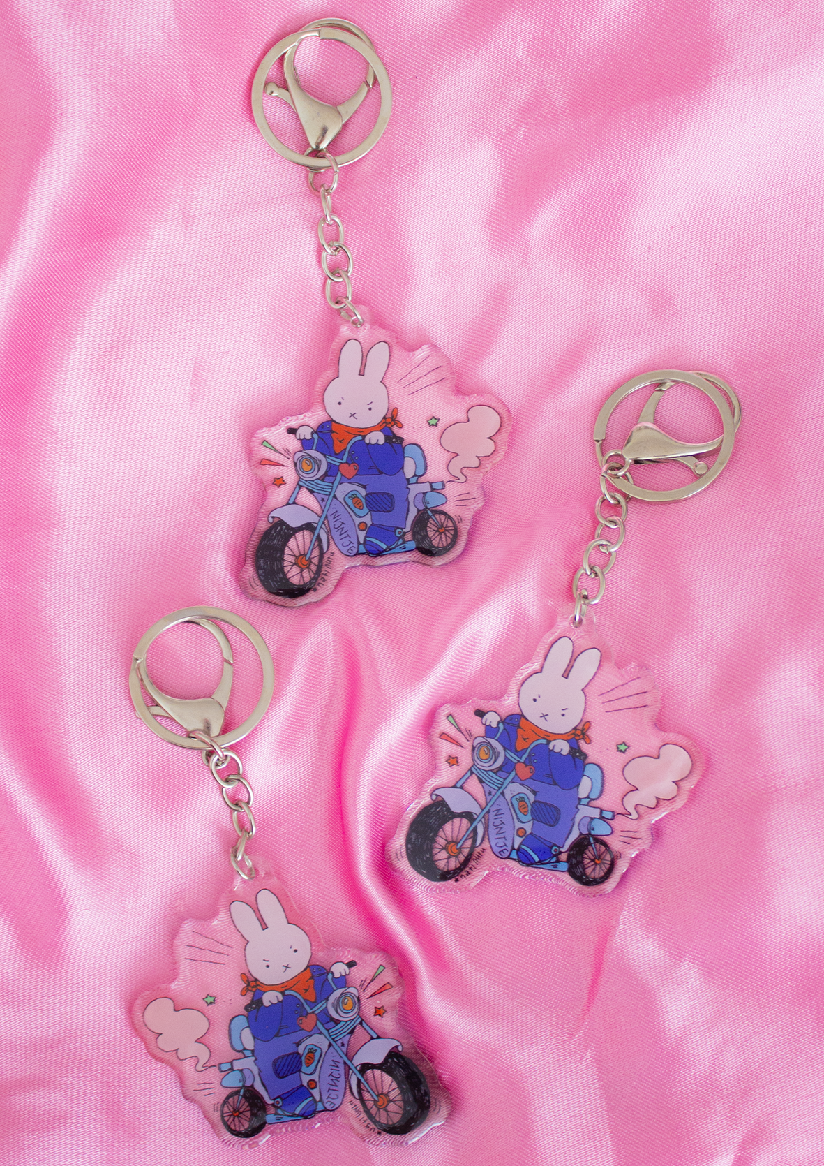 Keychains - Miffy Biker Gang ⊹₊⟡⋆🐰💥