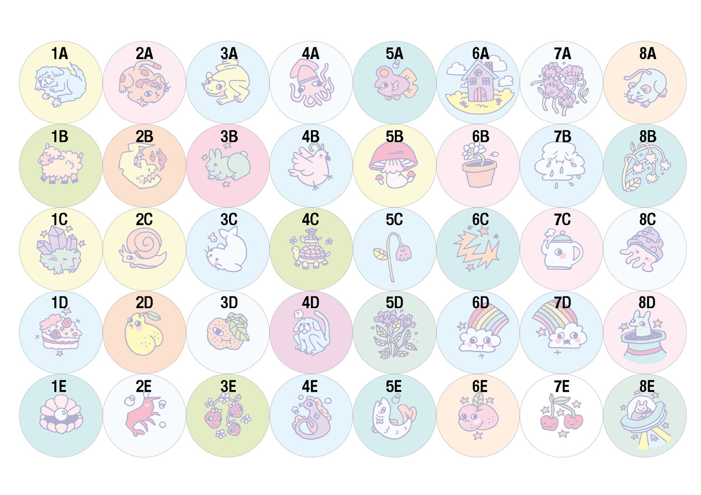 Badge - Small cute drawings