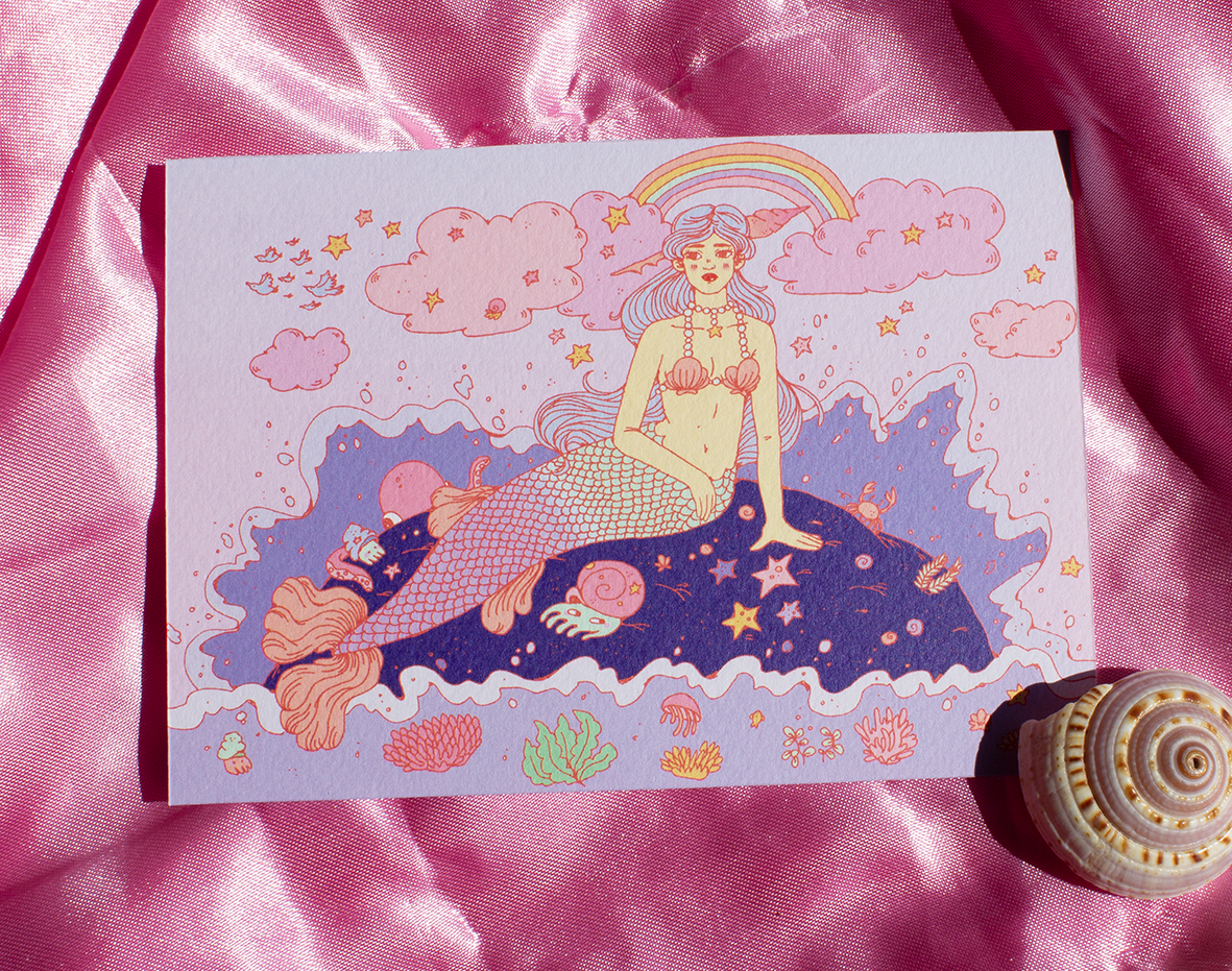 Print Horizontal - Mermaid