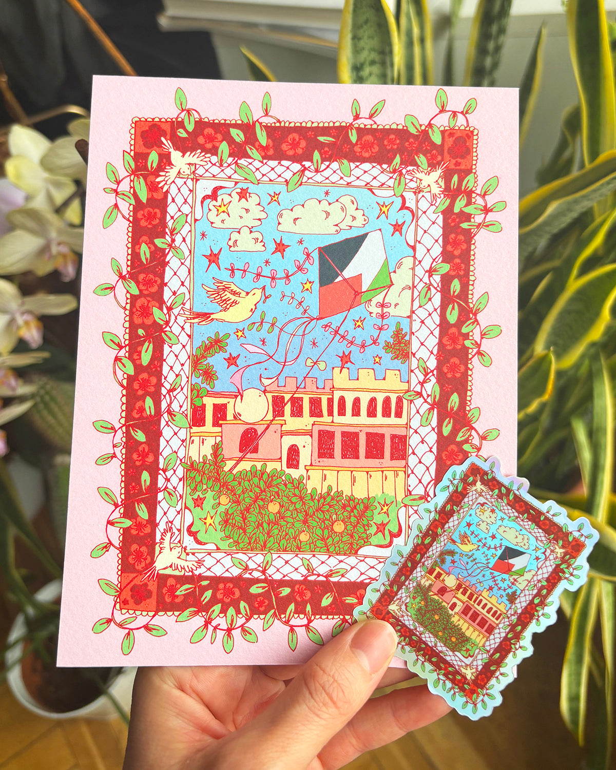 Print & Sticker - FREE PALESTINE 🕊️🇵🇸