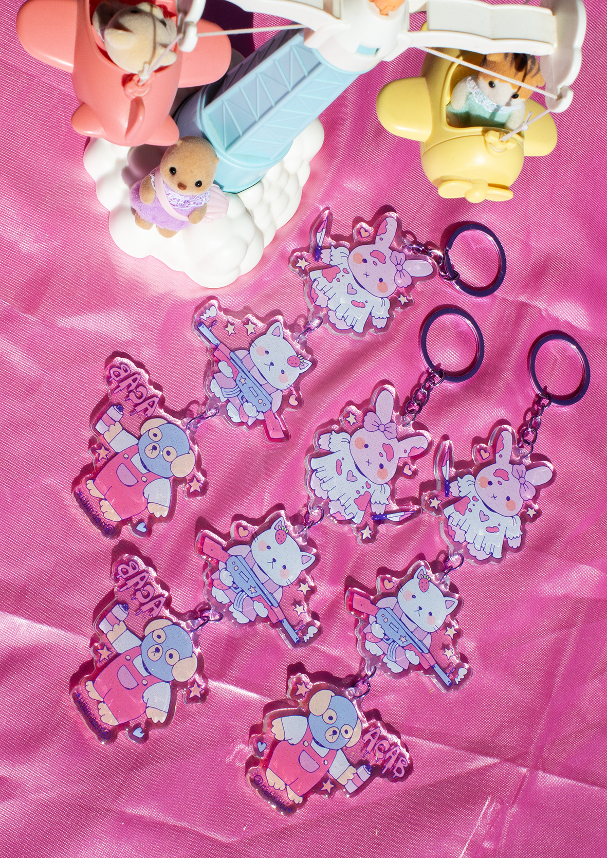 Keychain - Sylvanian THUG Families