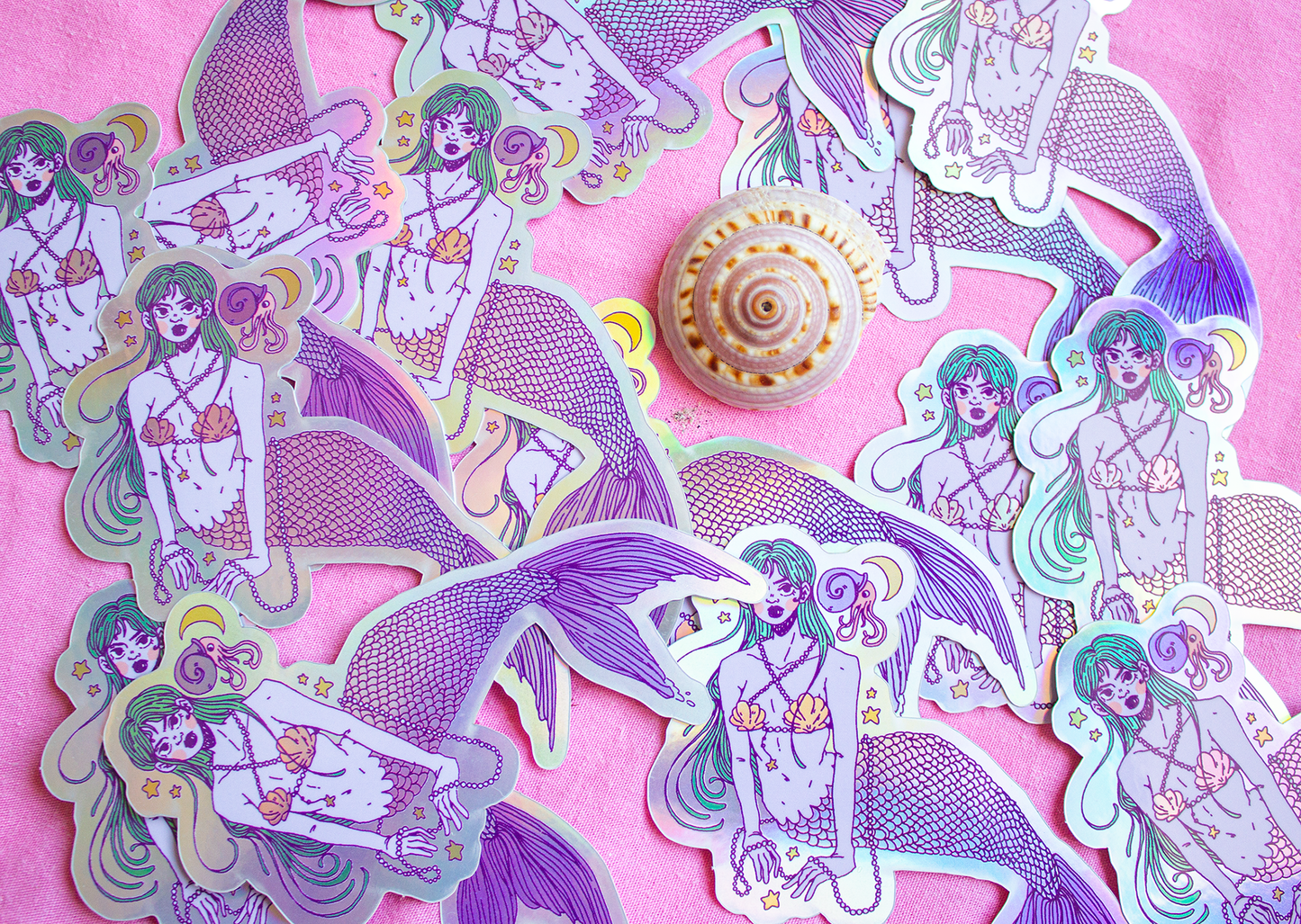 Sticker Holographic - Big Mermaid 🧜♀️