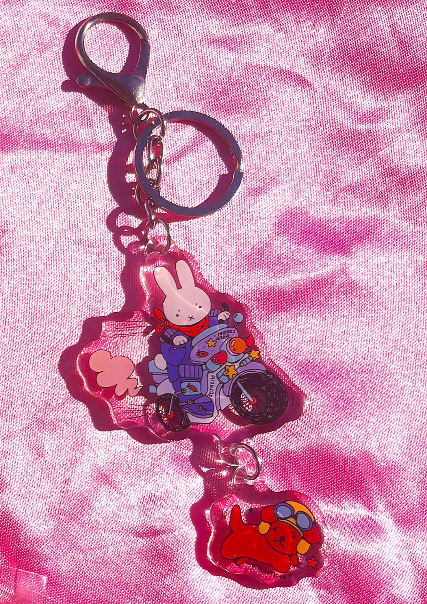 Keychain - Miffy & Snuffy ⊹₊⟡⋆🐰💥