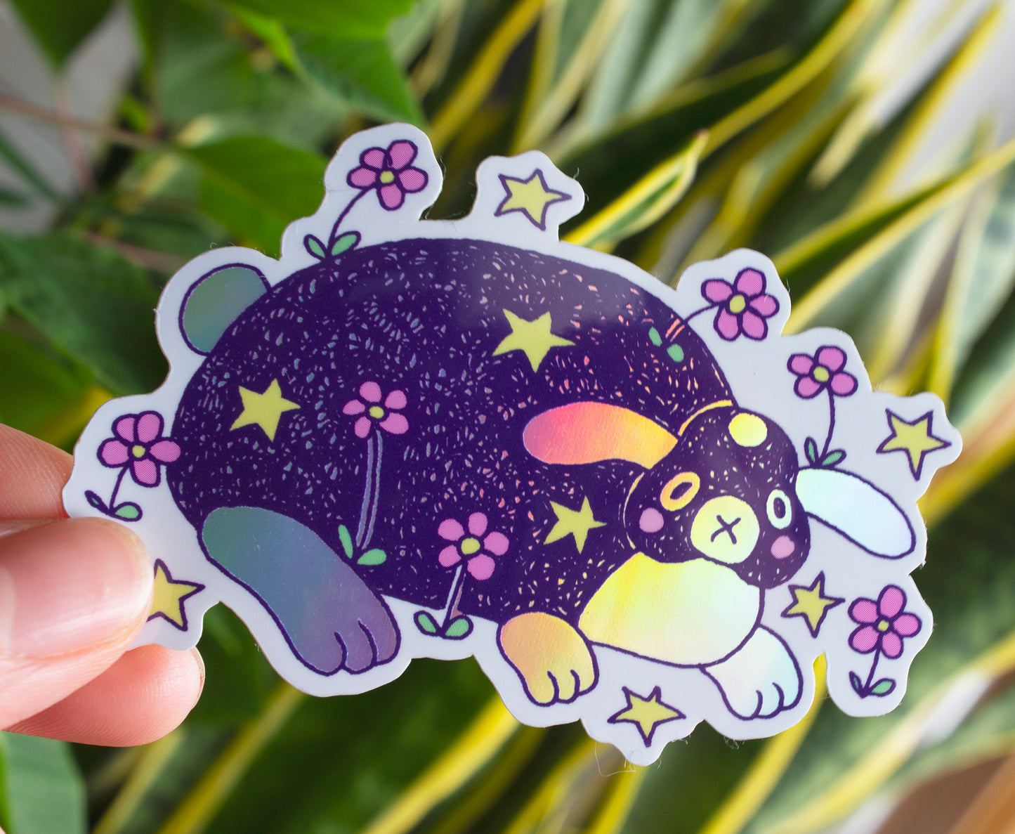 Sticker Holographic - Lop Rabbit