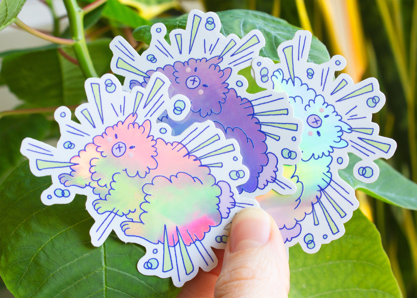 Sticker Holographic - Fluffy Rabbit