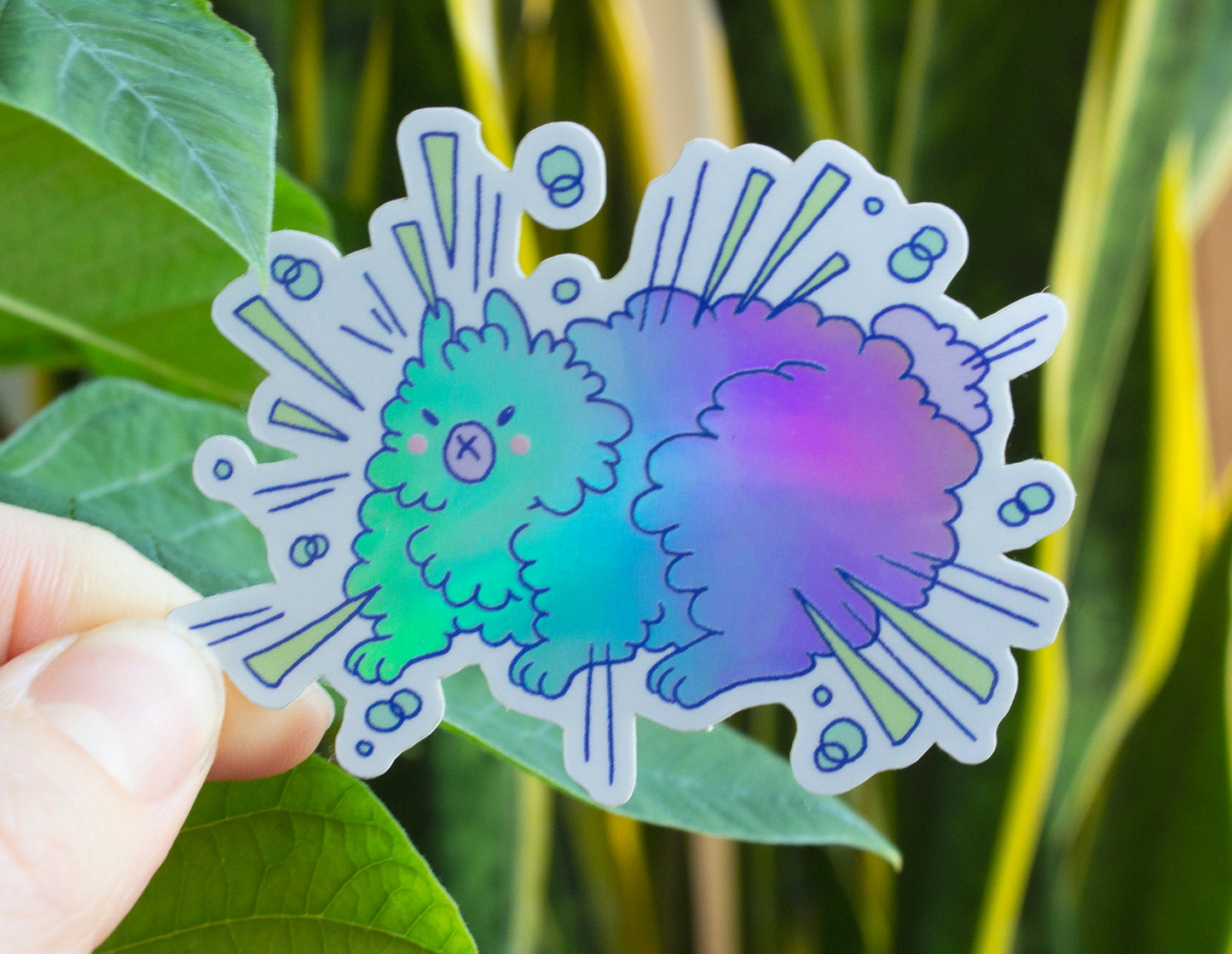 Sticker Holographic - Fluffy Rabbit