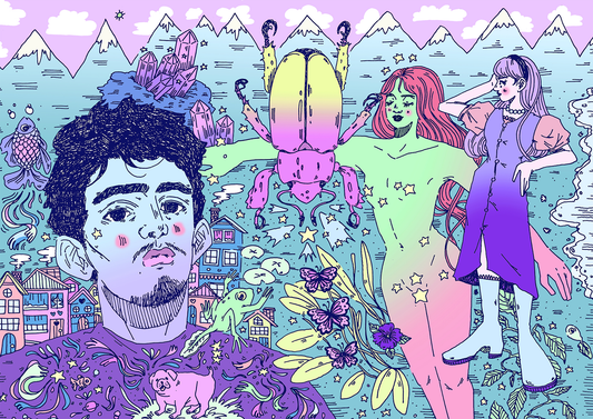 Print Horizontal - Magic Beetle Mountains
