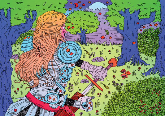 Print Horizontal - Knight in the Forest