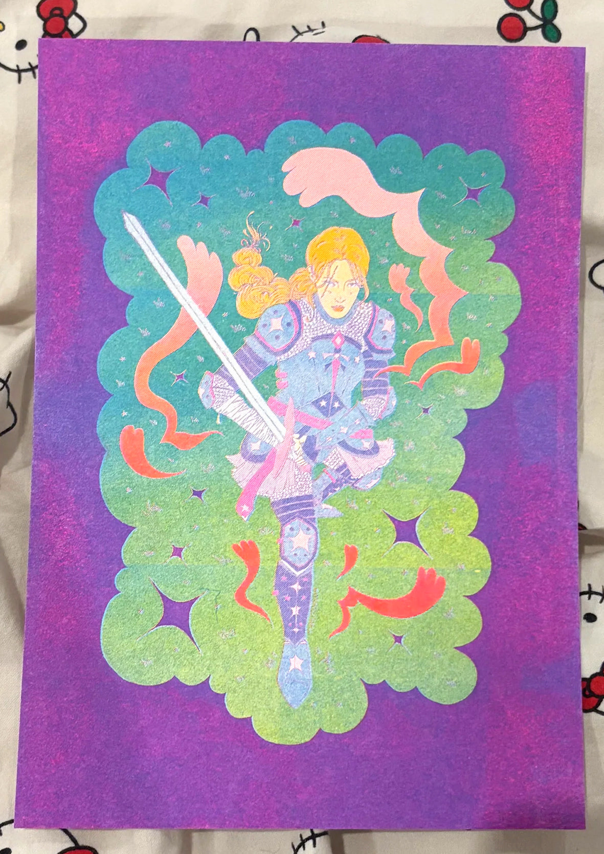 Print Riso A5 - Knight lady✨🗡️