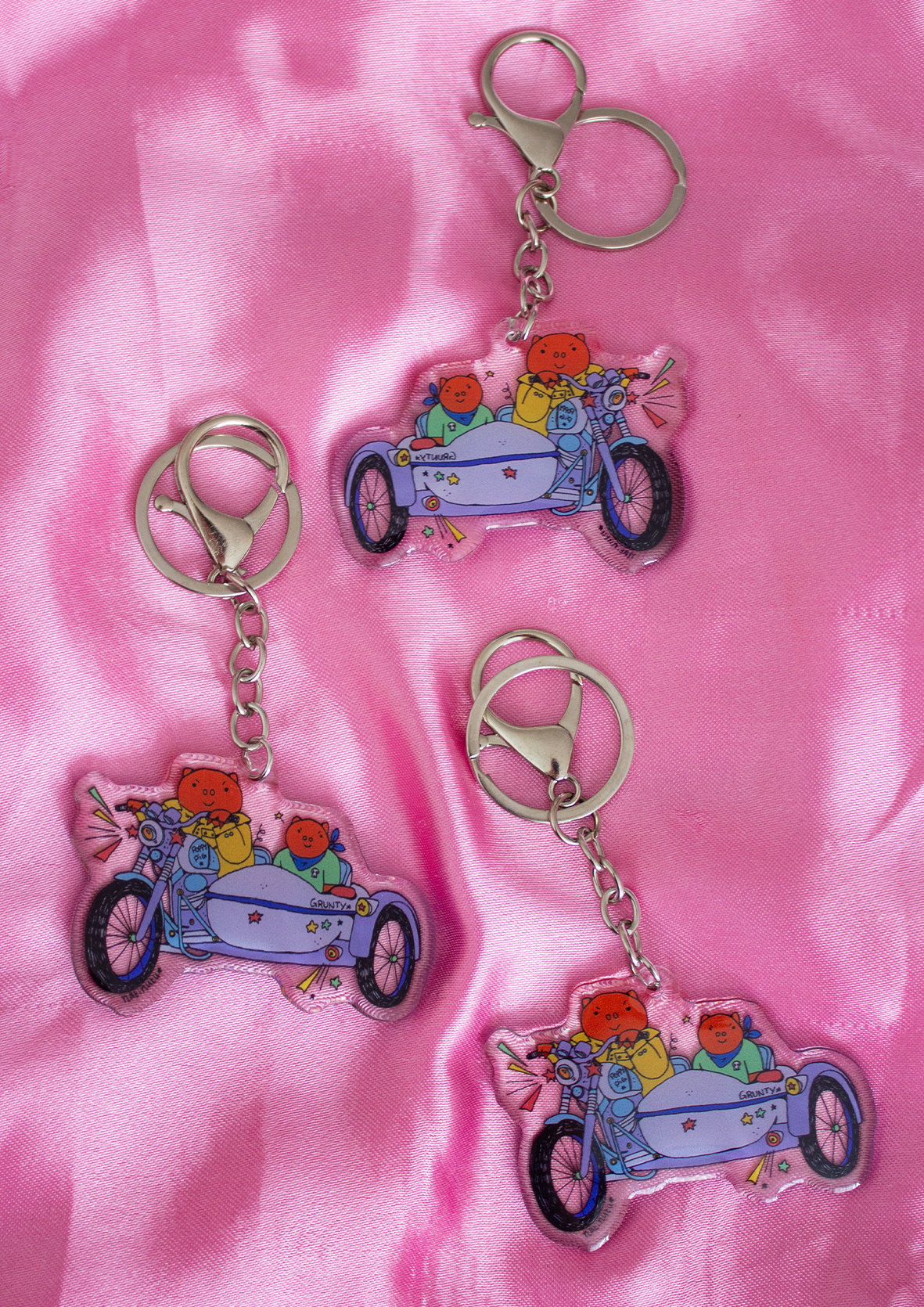Keychains - Miffy Biker Gang ⊹₊⟡⋆🐰💥