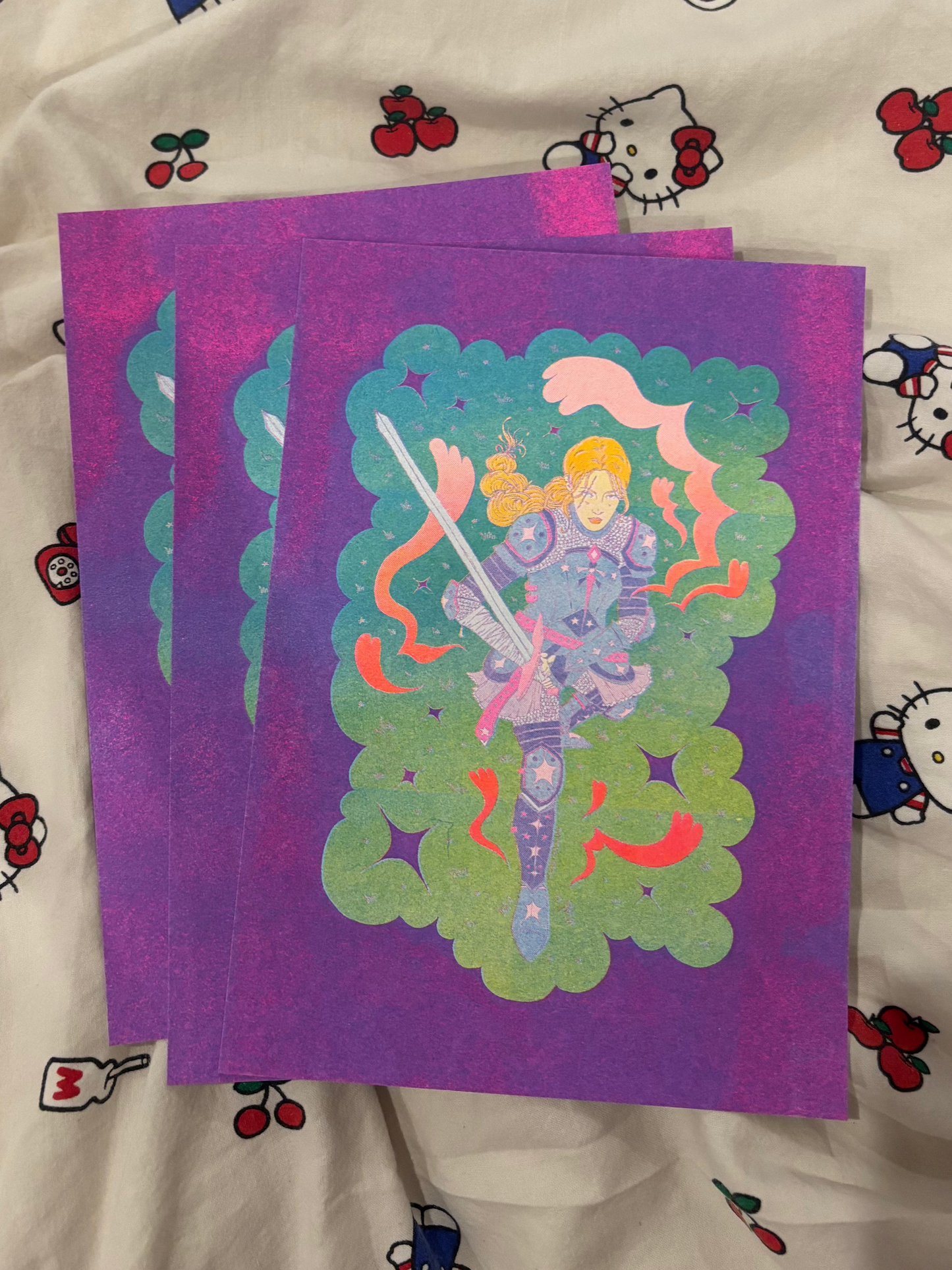 Print Riso A5 - Knight lady✨🗡️