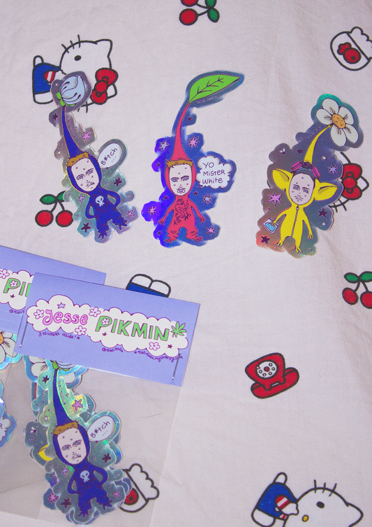 Stickers Pack 3pcs - Jesse Pikmin🌱