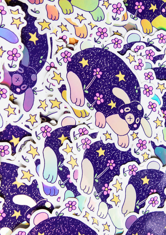 Sticker Holographic - Lop Rabbit
