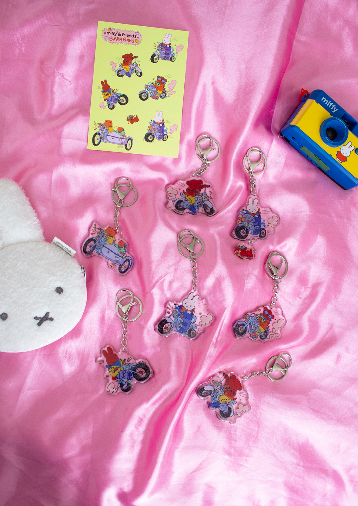 Keychains - Miffy Biker Gang ⊹₊⟡⋆🐰💥