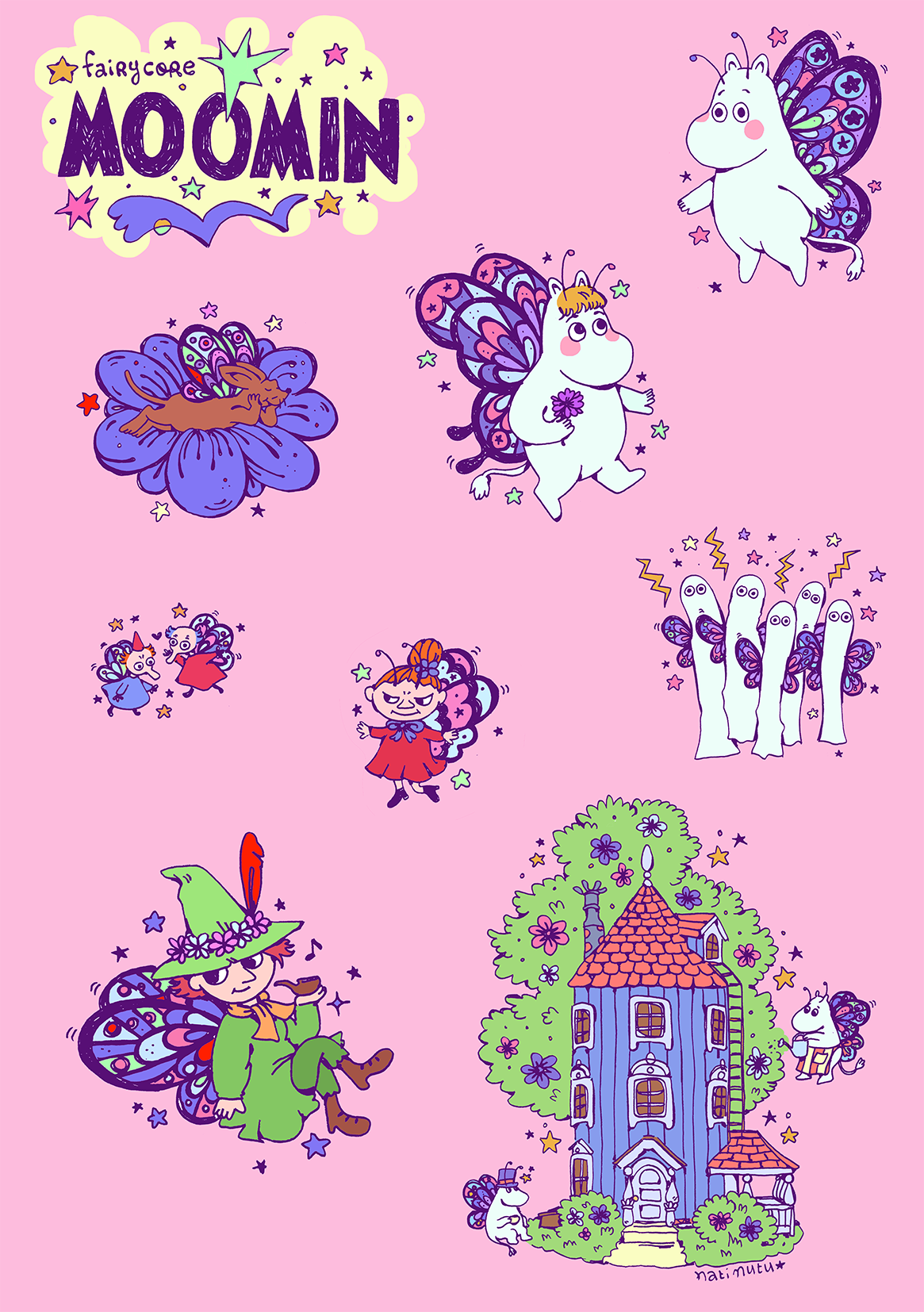 Print - Fairycore Moomin 🧚🏻‍♀️ *:･ﾟ✧