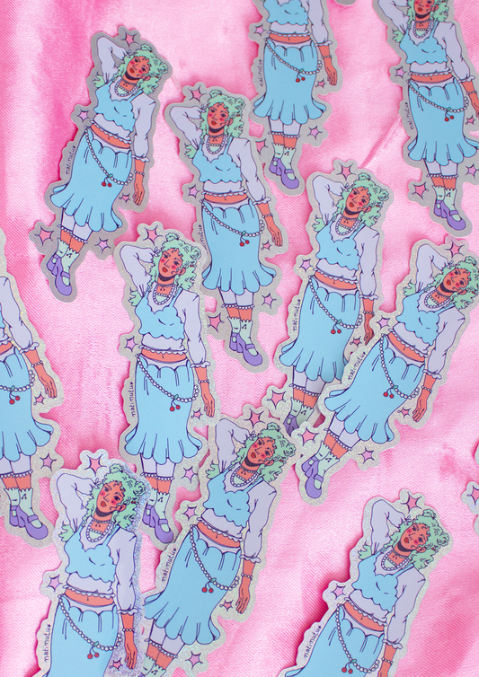 Sticker Pixie Dust - Green Girl𖡼.𖤣𖥧