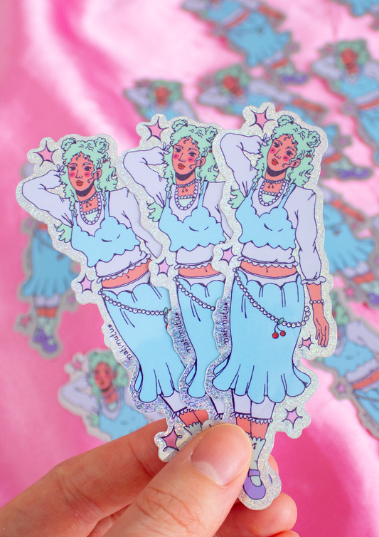 Sticker Pixie Dust - Green Girl𖡼.𖤣𖥧