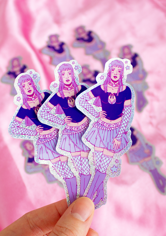 Sticker Pixie Dust - Purple Girl☾₊‧⁺˖⋆