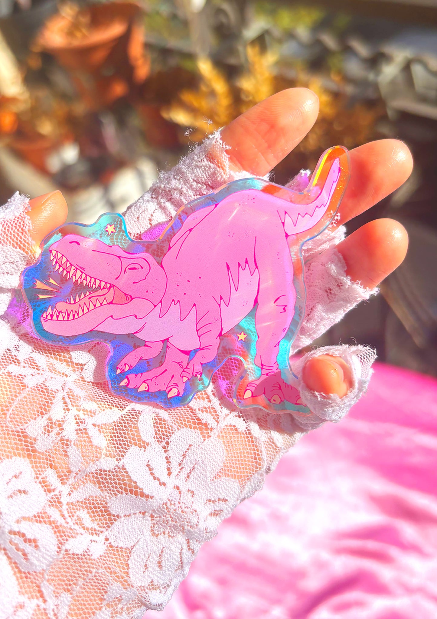 Magnet - Pink T-rex ⋆𐙚₊˚⊹♡